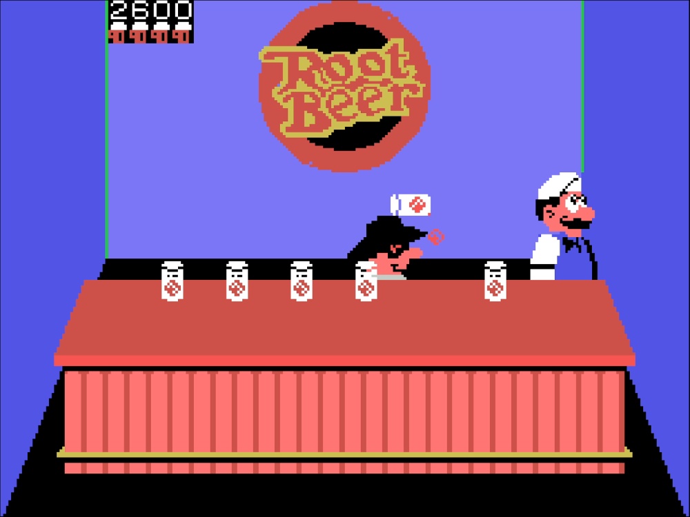 Gameplay of Root Beer Tapper for Colecovision